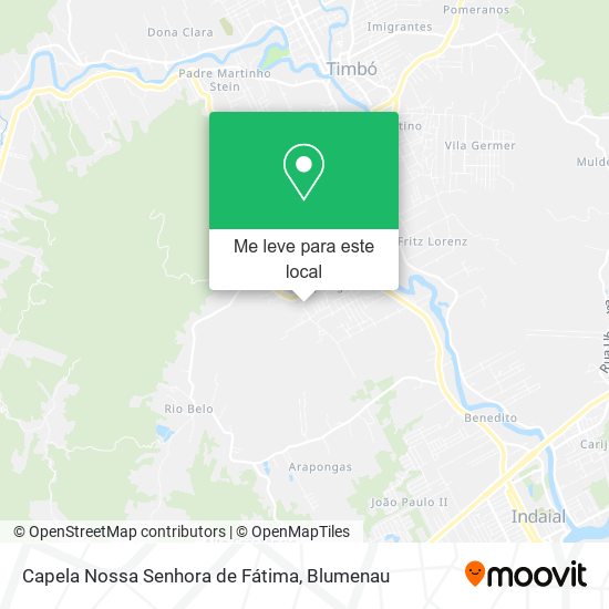 Capela Nossa Senhora de Fátima mapa