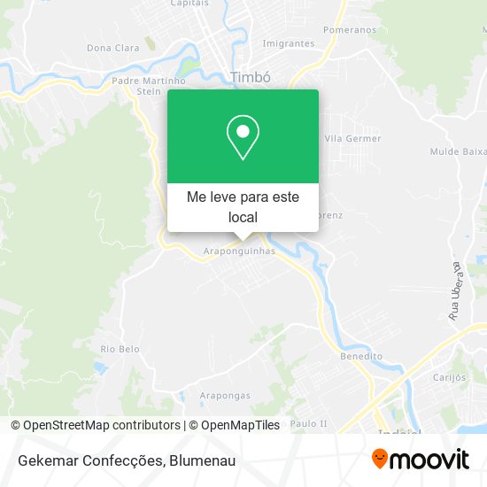 Gekemar Confecções mapa