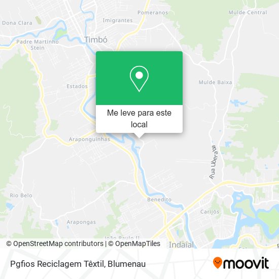 Pgfios Reciclagem Têxtil mapa