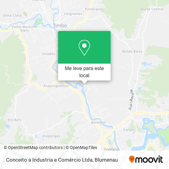 Conceito a Industria e Comércio Ltda mapa