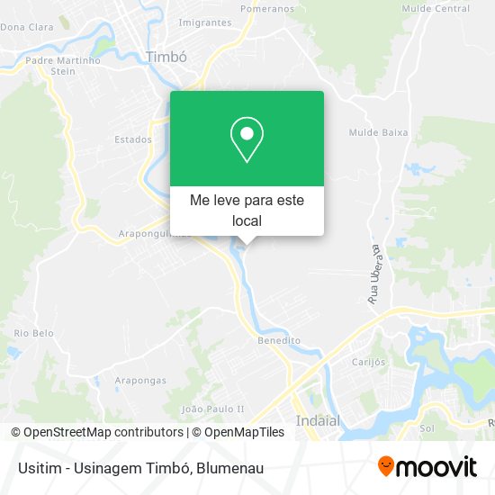 Usitim - Usinagem Timbó mapa