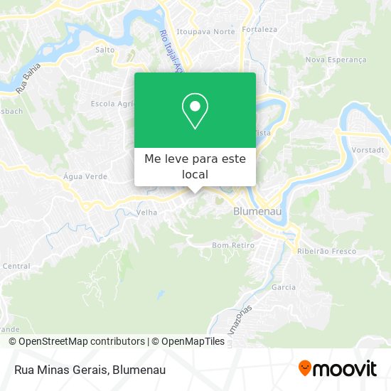 Rua Minas Gerais mapa