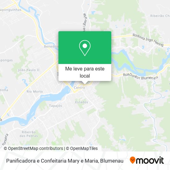 Panificadora e Confeitaria Mary e Maria mapa