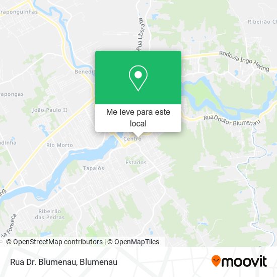 Rua Dr. Blumenau mapa