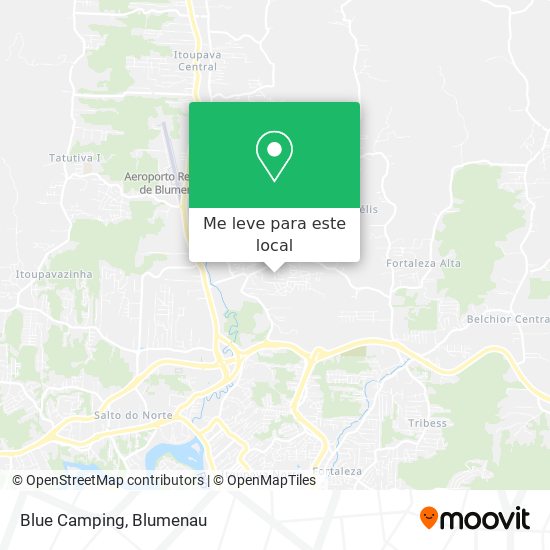 Blue Camping mapa