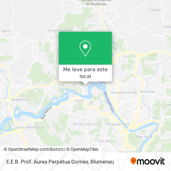 E.E.B. Prof. Áurea Perpétua Gomes mapa