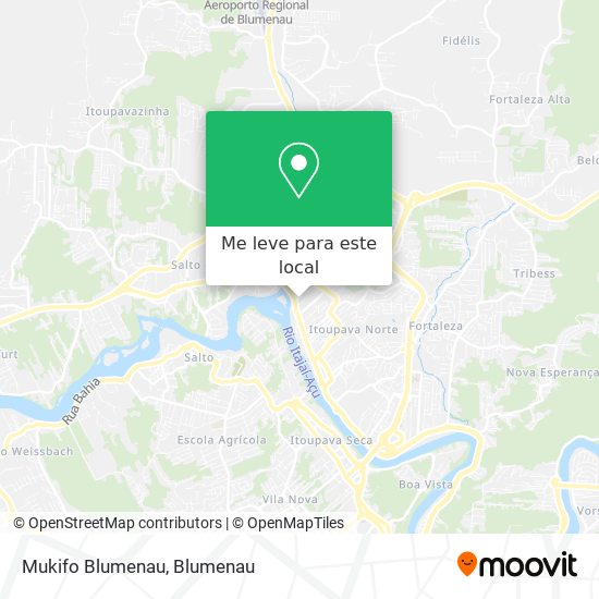 Mukifo Blumenau mapa