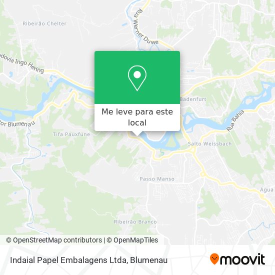 Indaial Papel Embalagens Ltda mapa