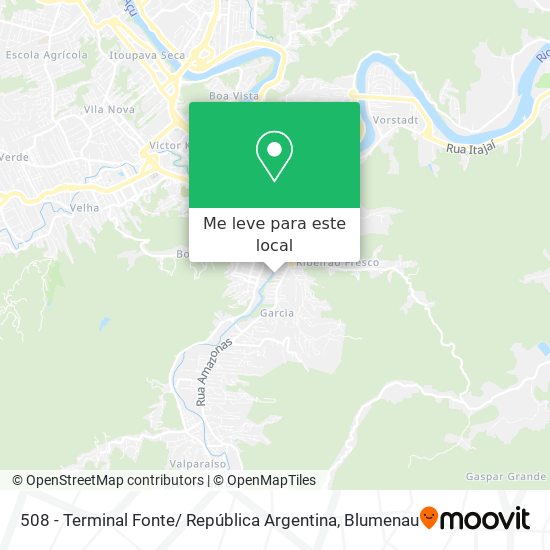 508 - Terminal Fonte/ República Argentina mapa