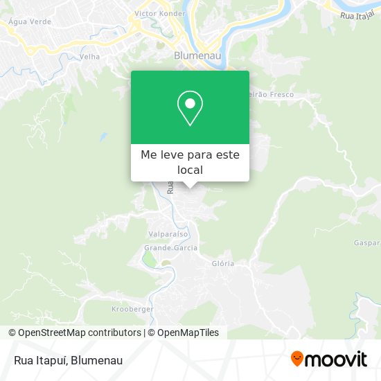 Rua Itapuí mapa