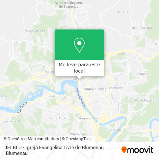 IELBLU - Igreja Evangélica Livre de Blumenau mapa