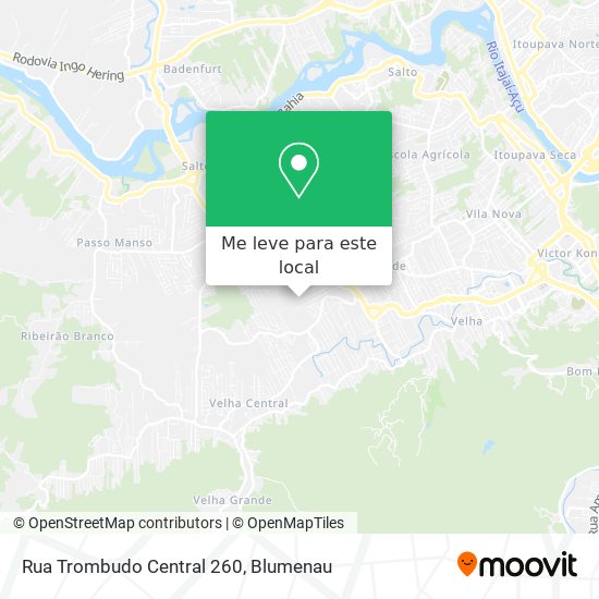Rua Trombudo Central 260 mapa