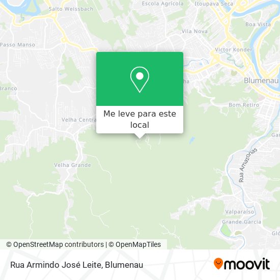 Rua Armindo José Leite mapa
