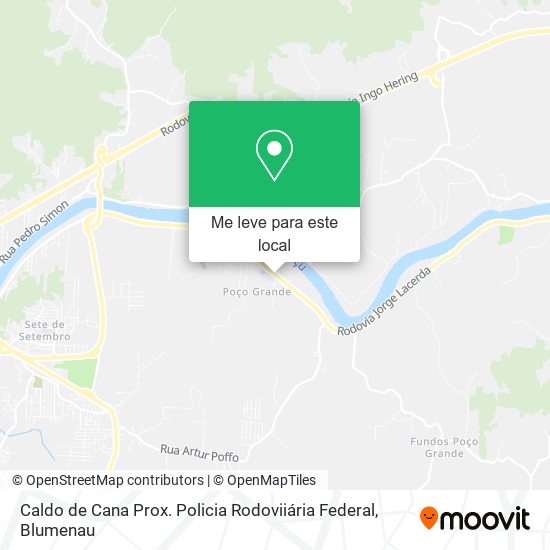 Caldo de Cana Prox. Policia Rodoviiária Federal mapa