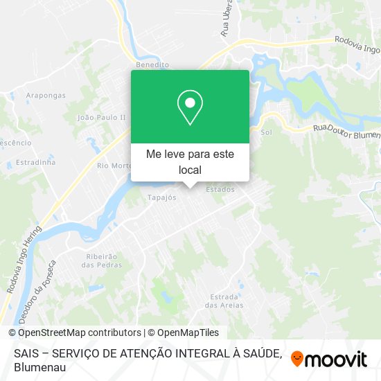 SAIS – SERVIÇO DE ATENÇÃO INTEGRAL À SAÚDE mapa