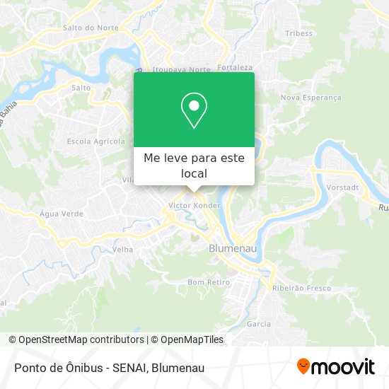 Ponto de Ônibus - SENAI mapa