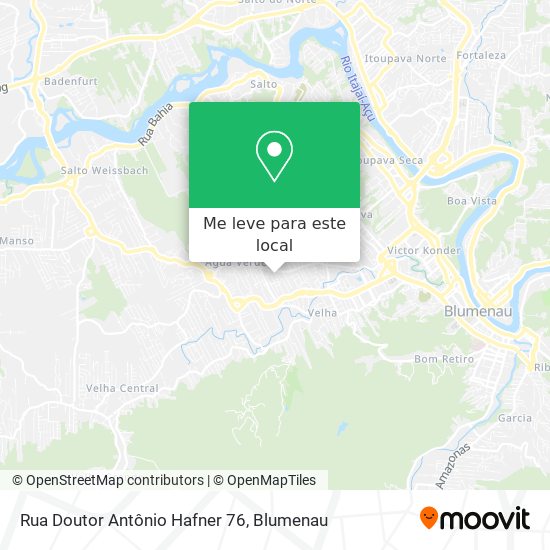 Rua Doutor Antônio Hafner 76 mapa