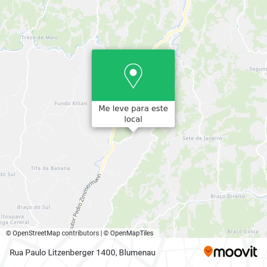 Rua Paulo Litzenberger 1400 mapa