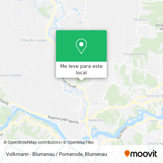 Volkmann - Blumenau / Pomerode mapa