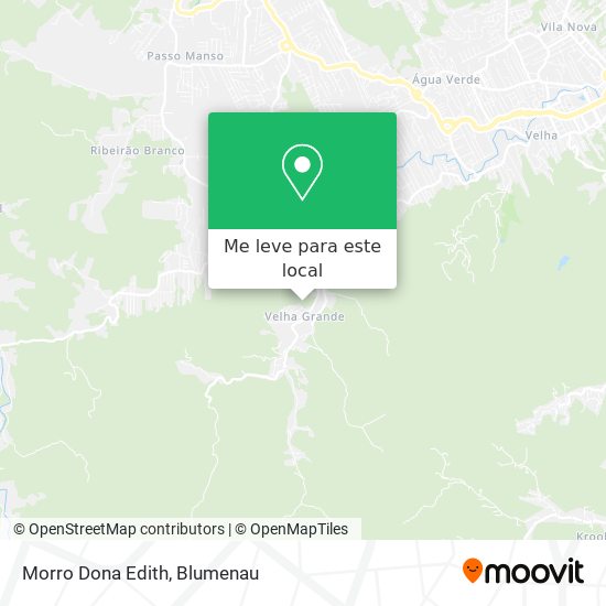 Morro Dona Edith mapa