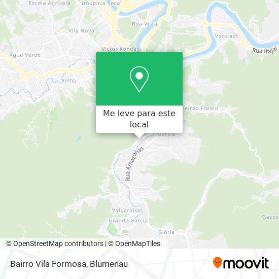 Bairro Vila Formosa mapa