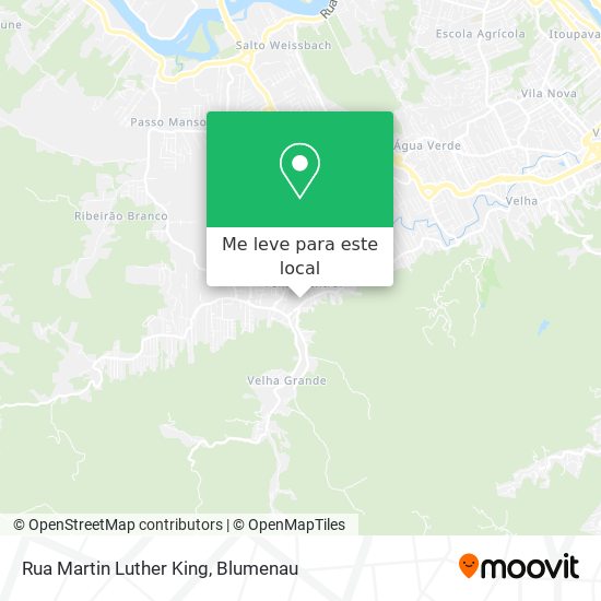 Rua Martin Luther King mapa