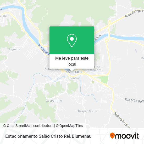 Estacionamento Salão Cristo Rei mapa