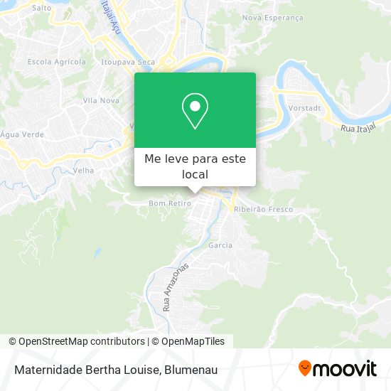 Maternidade Bertha Louise mapa