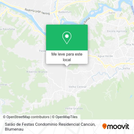 Salão de Festas Condomínio Residencial Cancún mapa