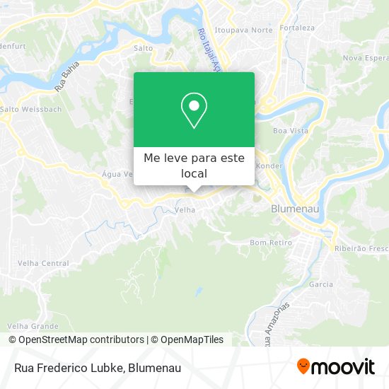 Rua Frederico Lubke mapa