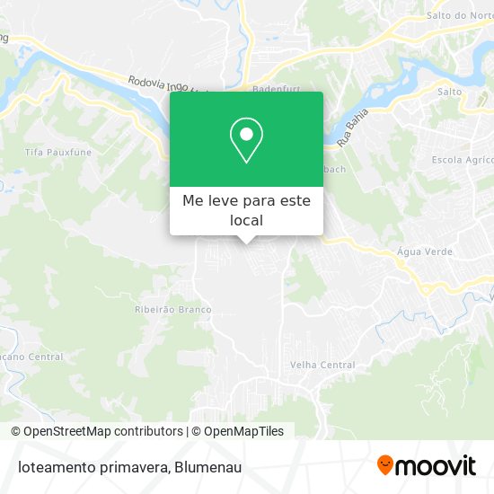 loteamento primavera mapa