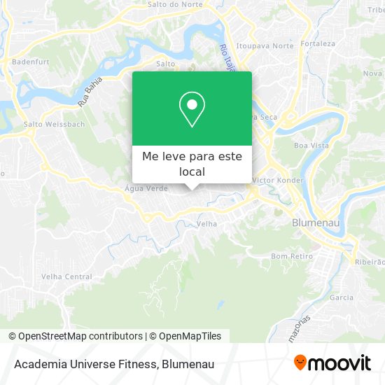 Academia Universe Fitness mapa