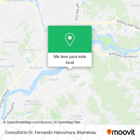 Consultório Dr.  Fernando Hatsumura mapa