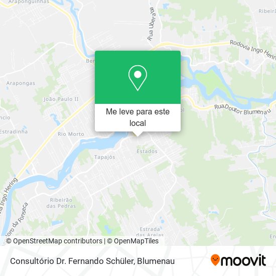 Consultório Dr. Fernando Schüler mapa
