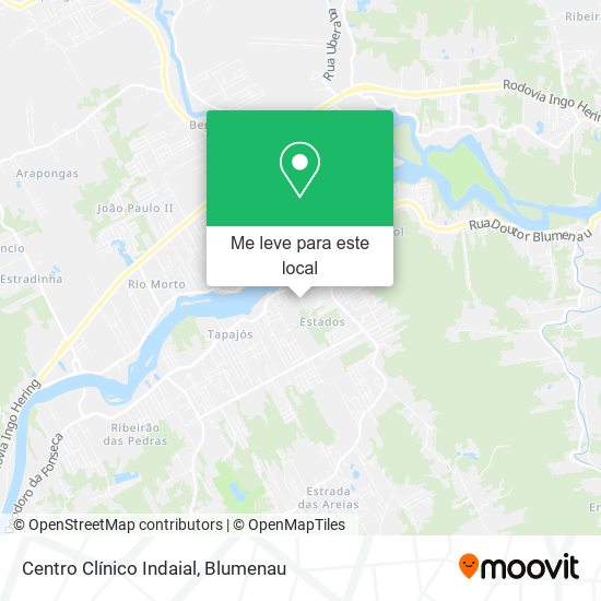 Centro Clínico Indaial mapa
