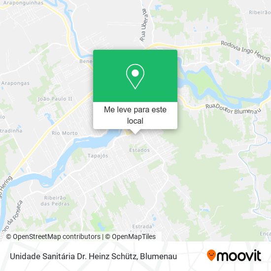 Unidade Sanitária Dr. Heinz Schütz mapa