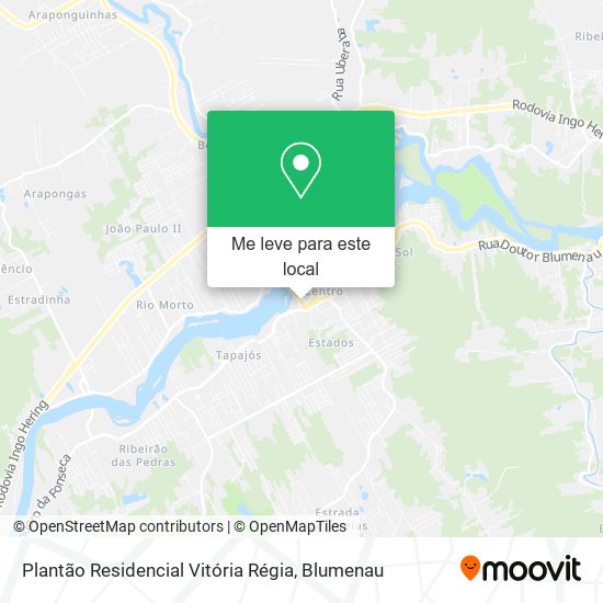 Plantão Residencial Vitória Régia mapa