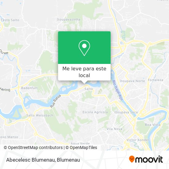Abecelesc Blumenau mapa