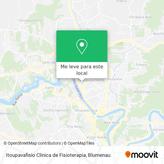 Itoupavafisio Clínica de Fisioterapia mapa