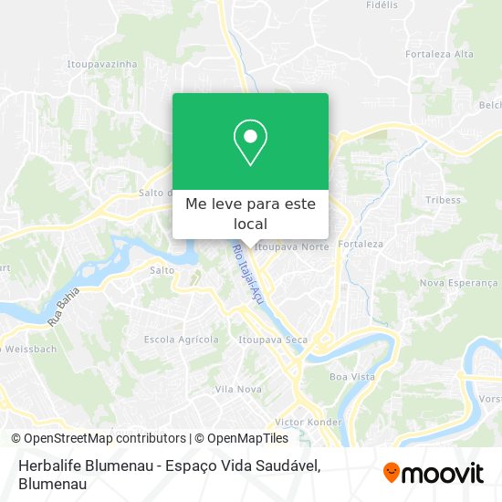 Herbalife Blumenau - Espaço Vida Saudável mapa