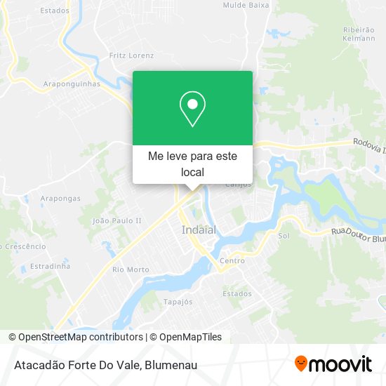 Atacadão Forte Do Vale mapa
