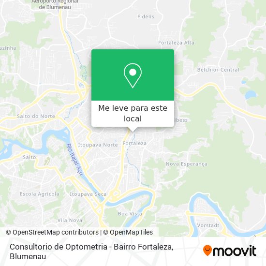 Consultorio de Optometria - Bairro Fortaleza mapa