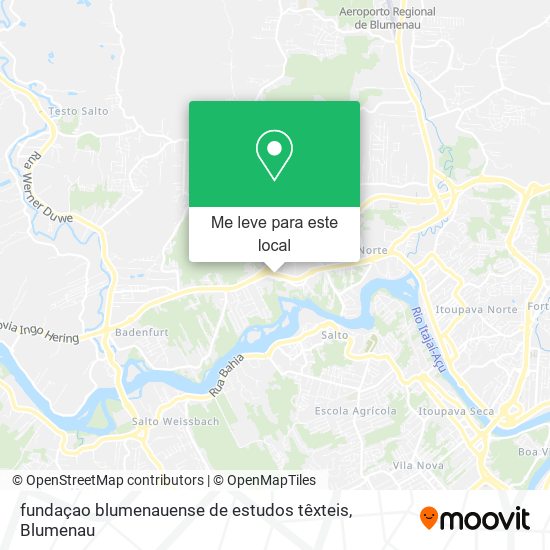 fundaçao blumenauense de estudos têxteis mapa