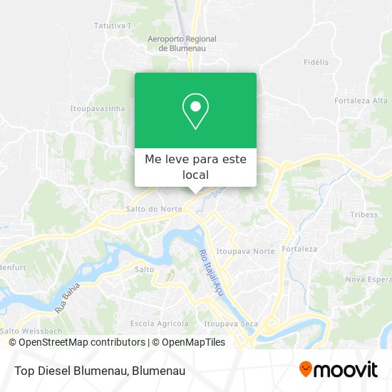 Top Diesel  Blumenau mapa