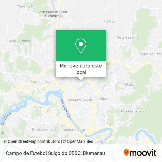 Campo de Futebol Suiço do SESC mapa