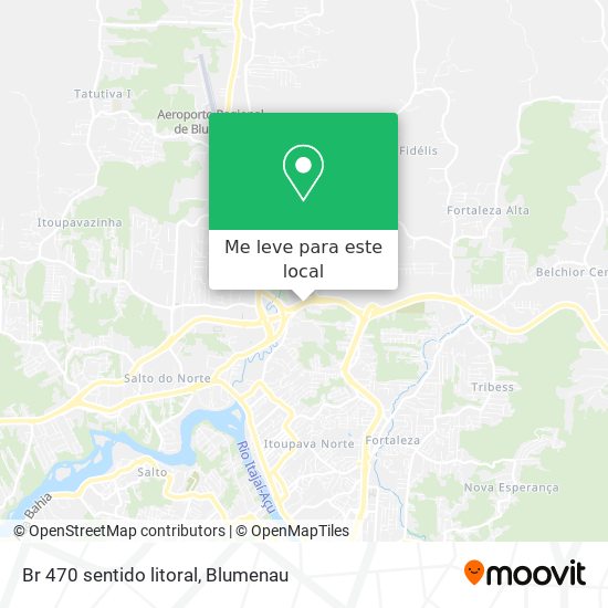 Br 470 sentido litoral mapa