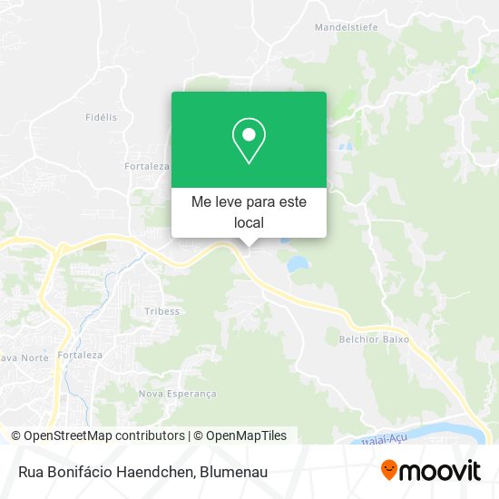 Rua Bonifácio Haendchen mapa