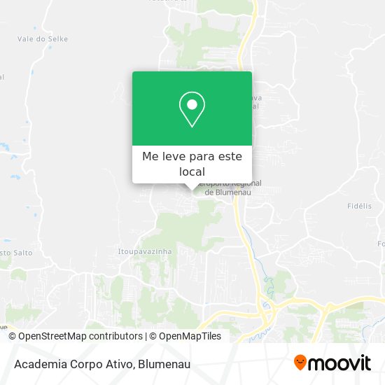 Academia Corpo Ativo mapa