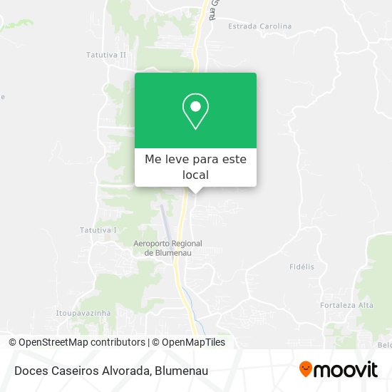 Doces Caseiros Alvorada mapa