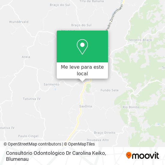 Consultório Odontológico Dr Carolina Keiko mapa